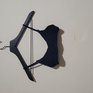 Solid & Stripe Blue Bikini Top and Bottom XS